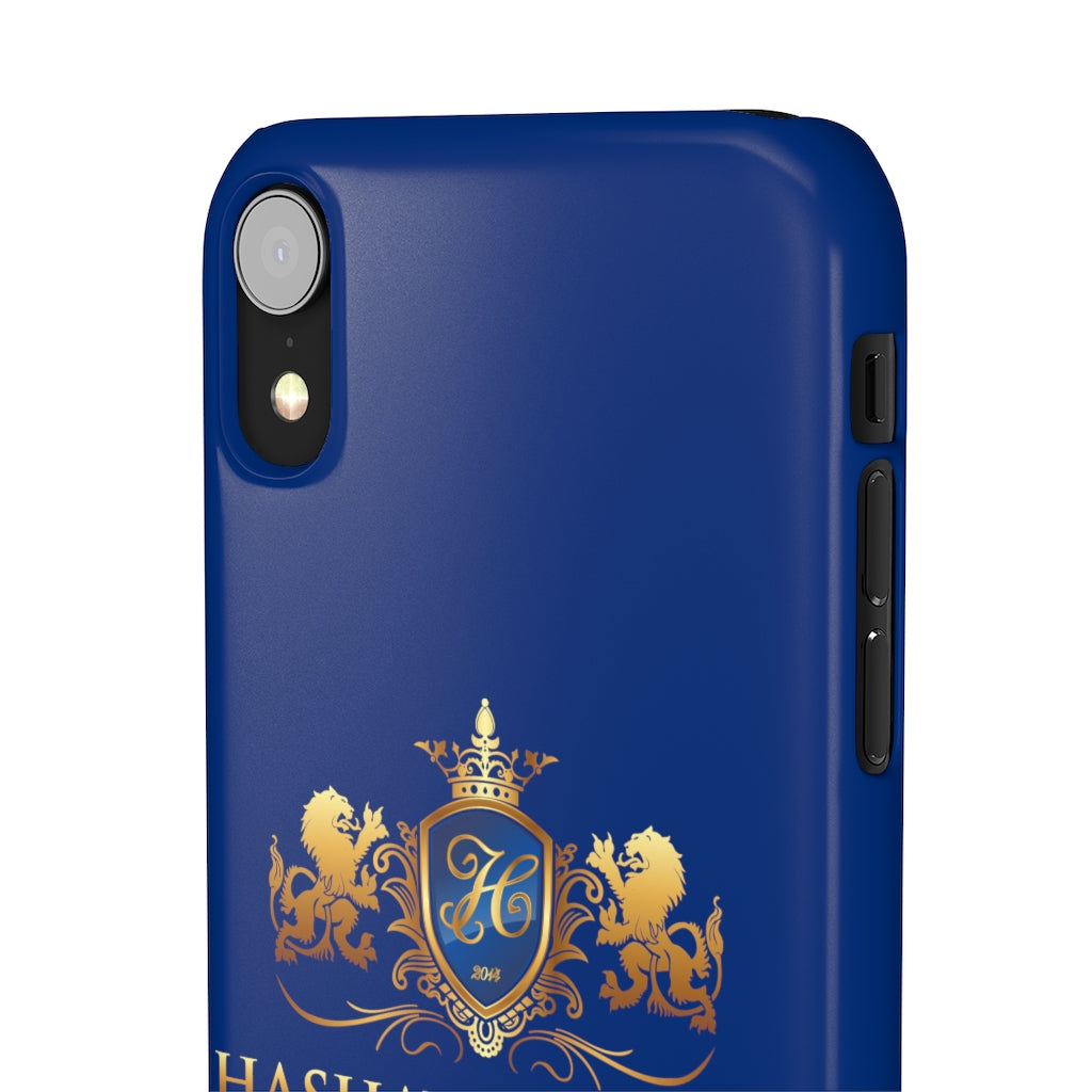 Hashawn Carey Logo Royal Blue Slim Phone Case