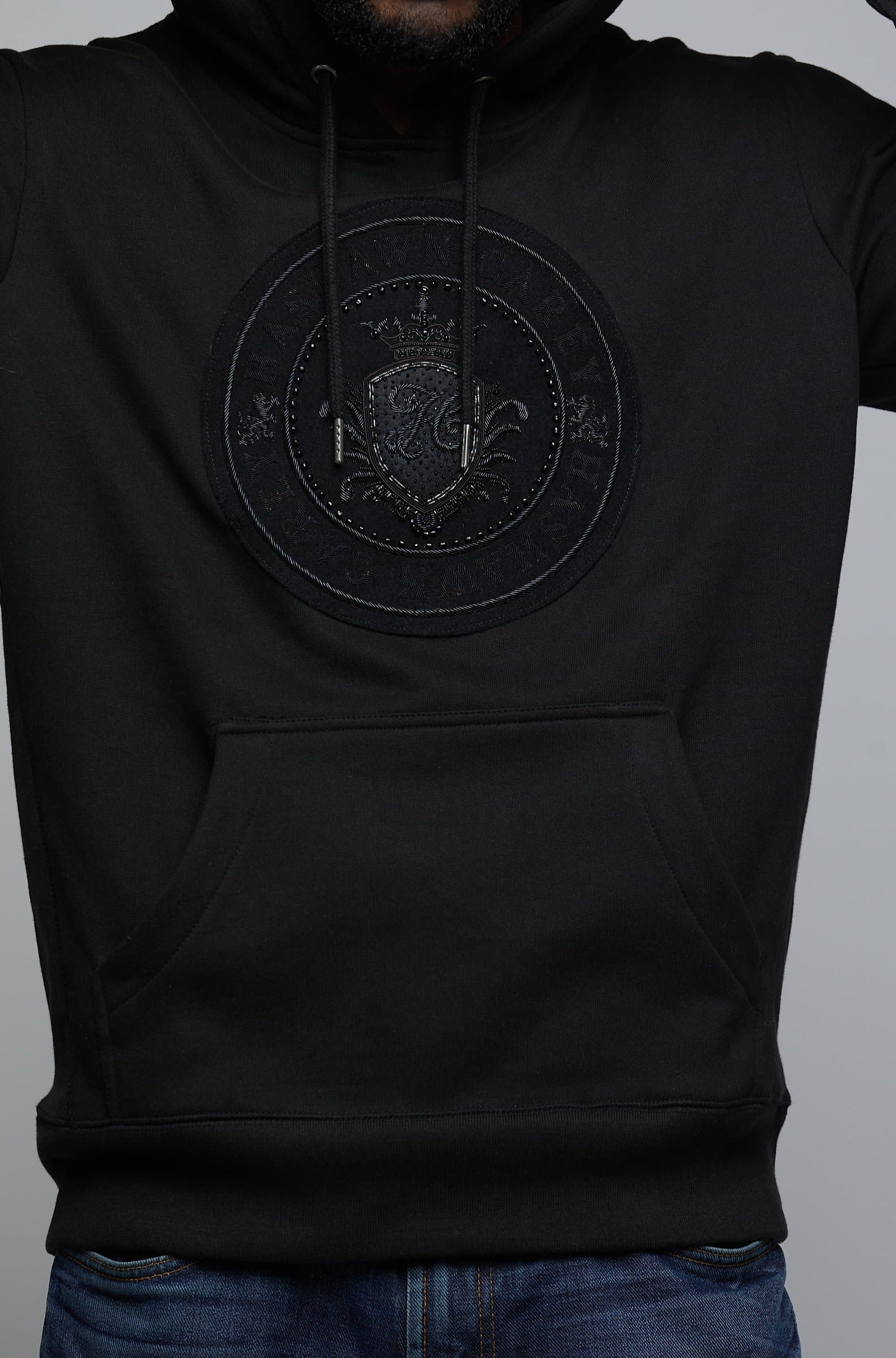 The Medallion Blackout Hoodie - Hashawn Carey Apparel