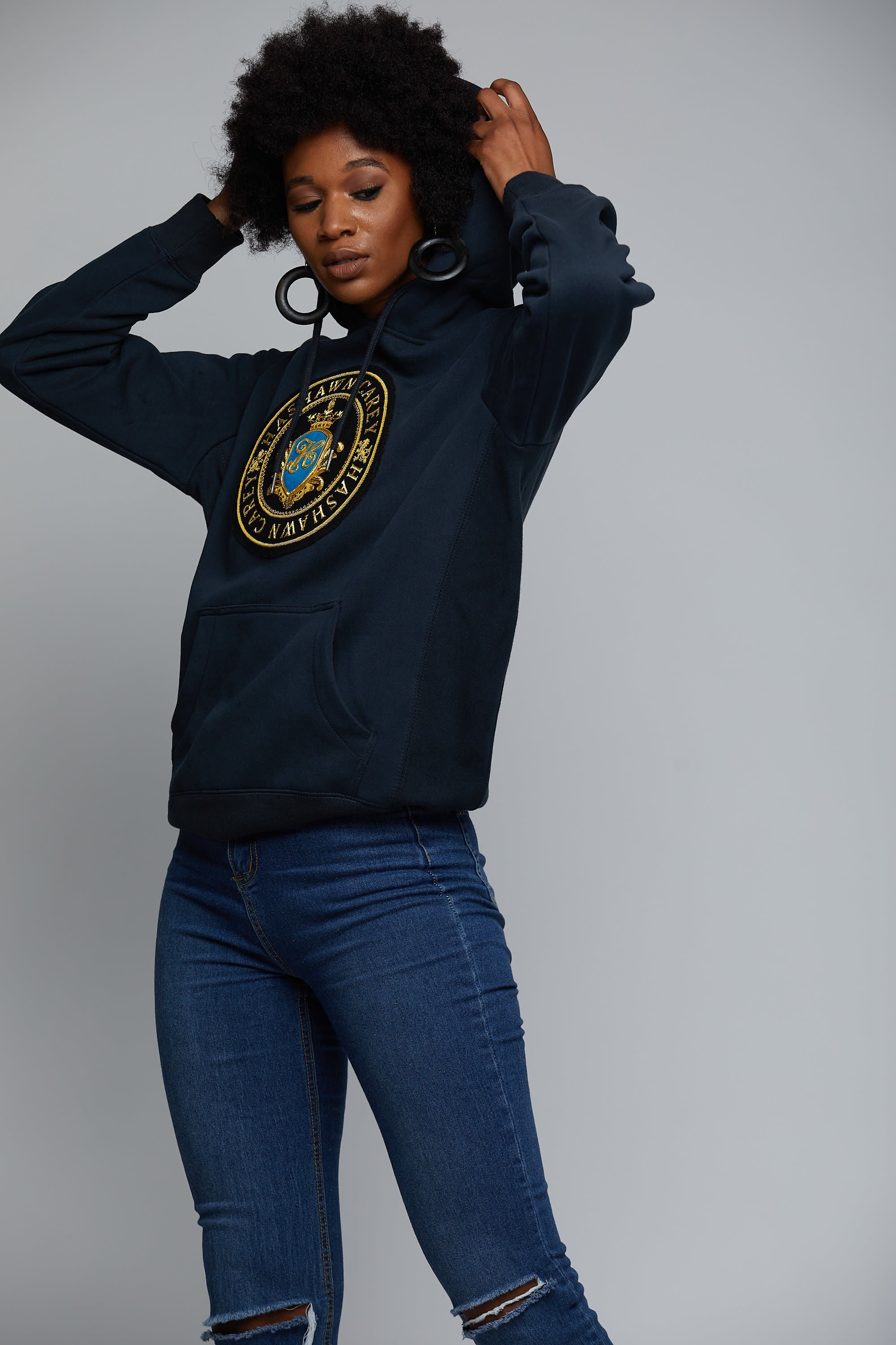 Hashawn Carey Gold Medallion Hoodie