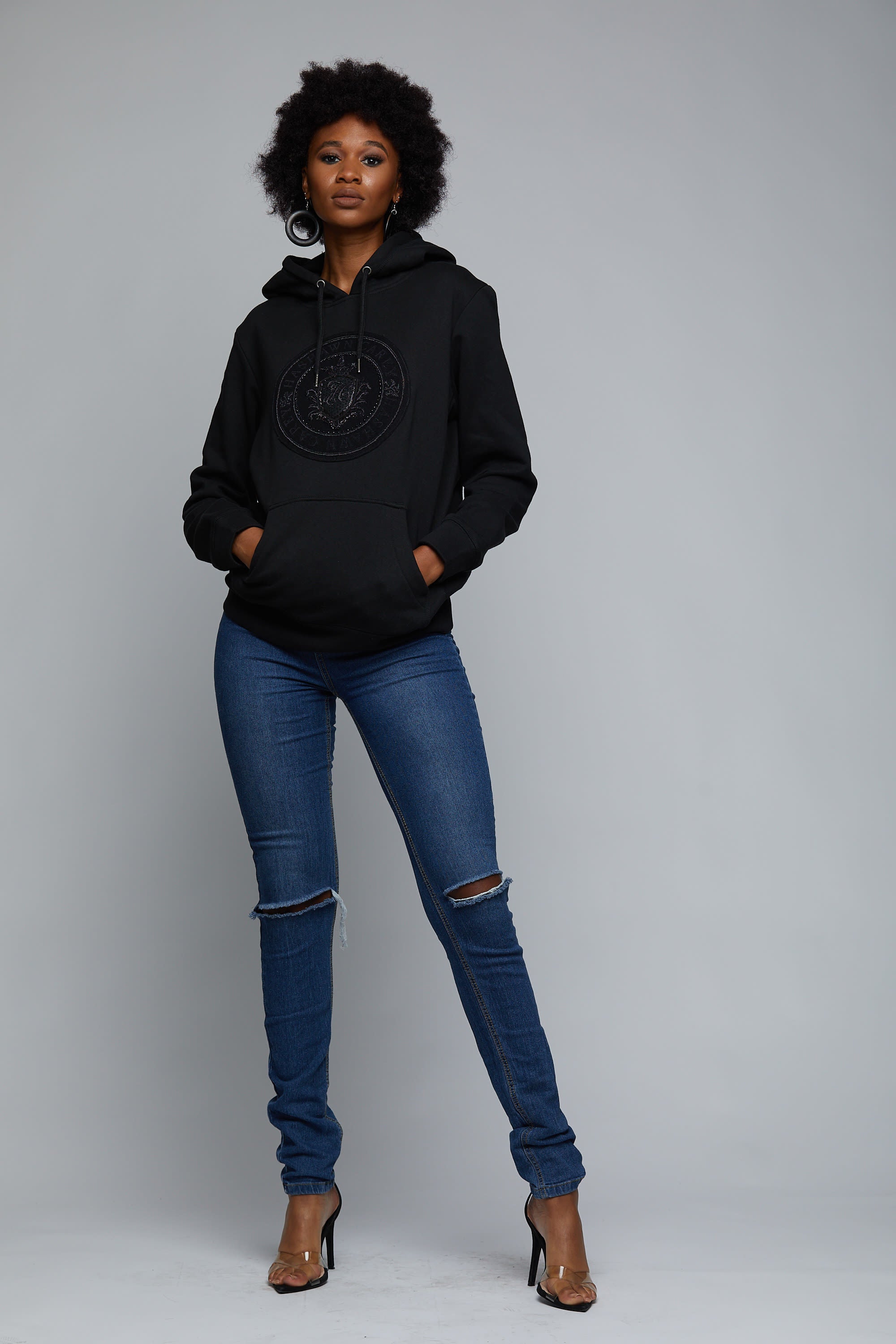 The Medallion Blackout Hoodie - Hashawn Carey Apparel